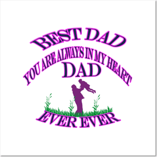 Best dad ever Father's day Posters and Art